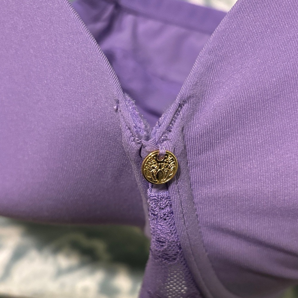 Natori Black and Purple Bliss Perfection size 38DDD Bras - Picture 5 of 10